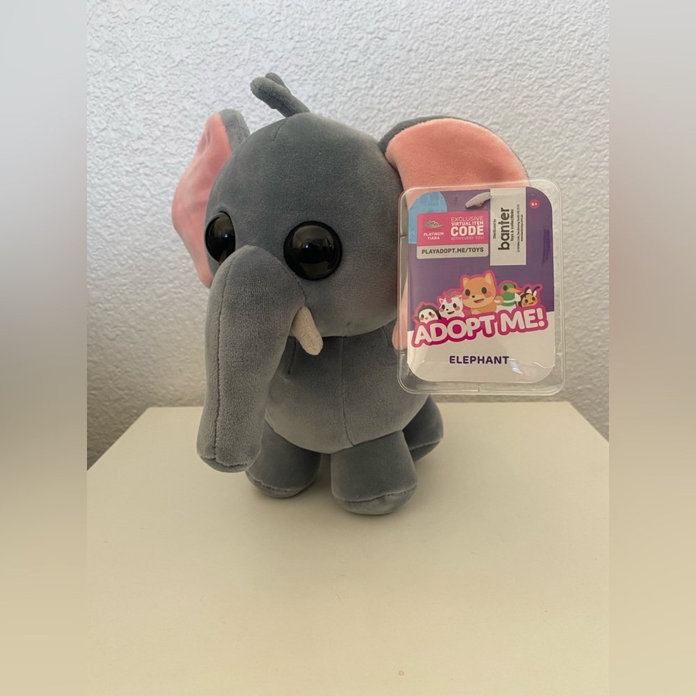 Adopt Me! Plush 8” Elephant Roblox with Code NWT